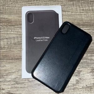 Apple official iPhone XS Max Leather folio case